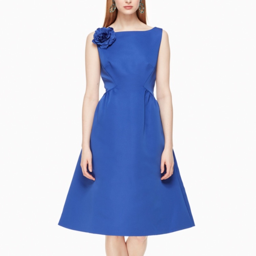 🍀 NWT Kate Spade V Back Structured Dress